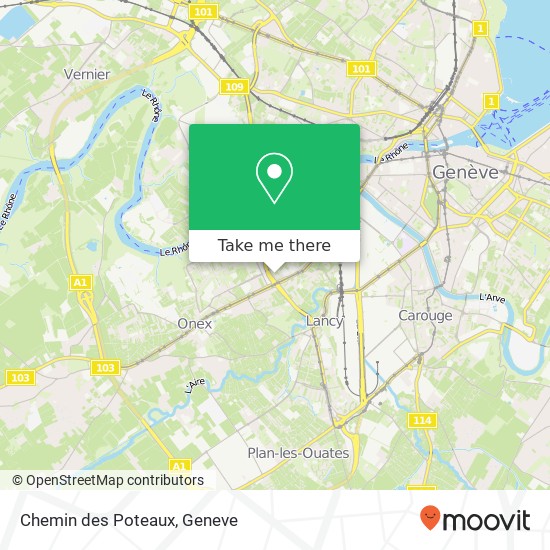 Chemin des Poteaux map