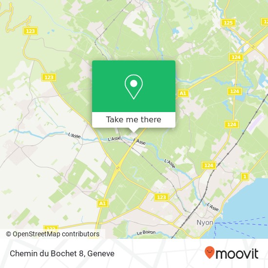 Chemin du Bochet 8 map