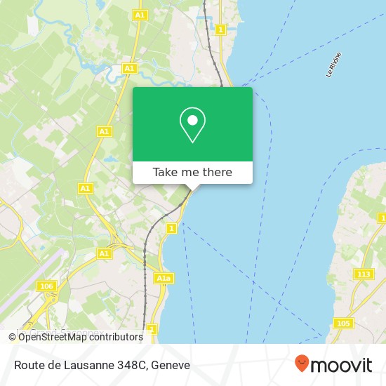 Route de Lausanne 348C Karte