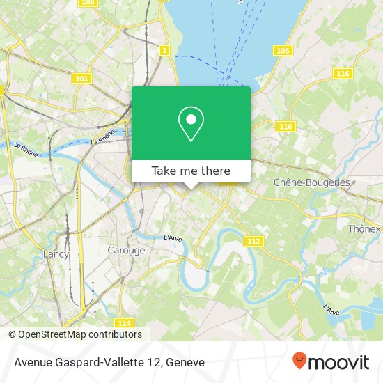 Avenue Gaspard-Vallette 12 map