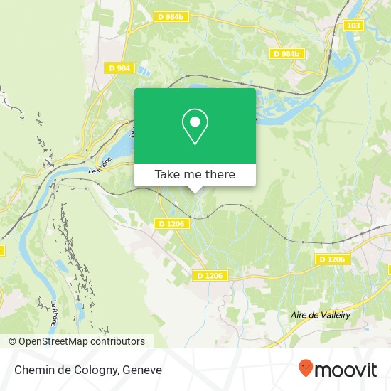 Chemin de Cologny map