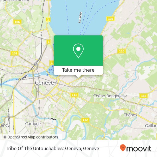 Tribe Of The Untouchables: Geneva map