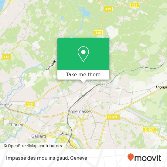 Impasse des moulins gaud map