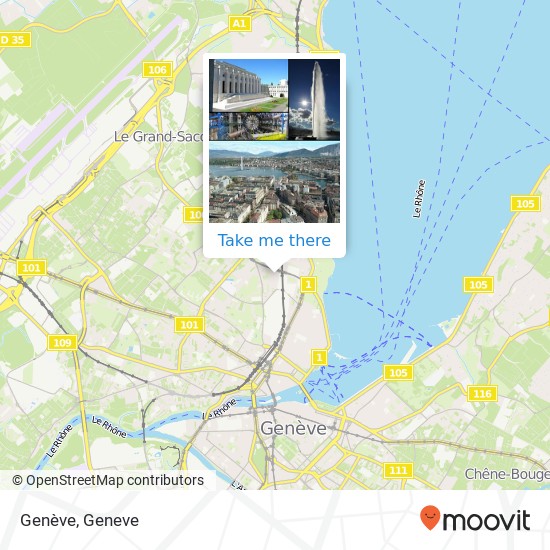Genève map
