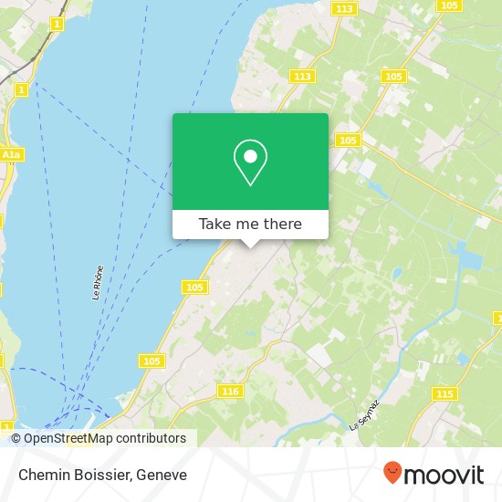 Chemin Boissier map