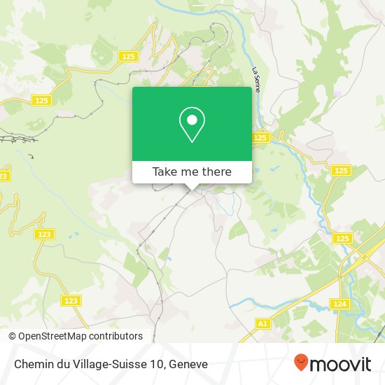 Chemin du Village-Suisse 10 map