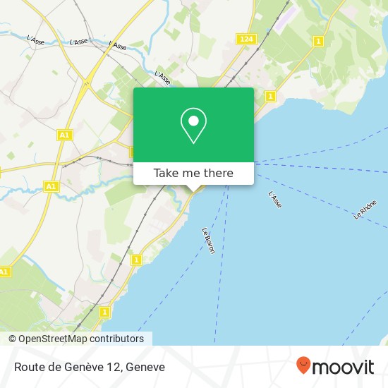 Route de Genève 12 Karte