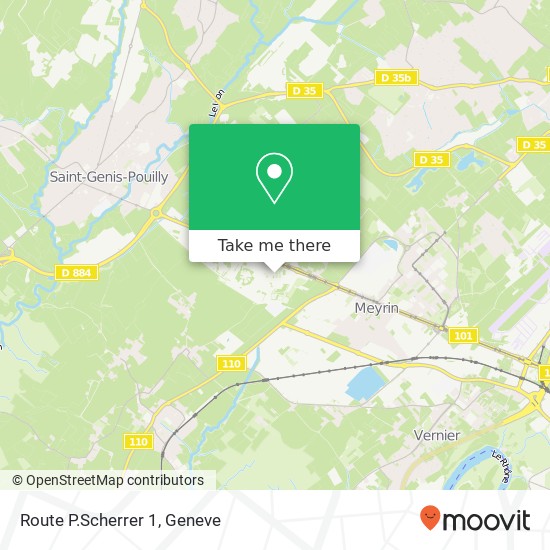 Route P.Scherrer 1 map