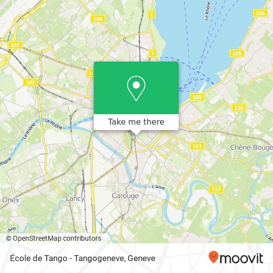École de Tango - Tangogeneve map