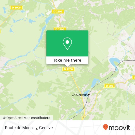 Route de Machilly map