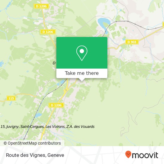 Route des Vignes map