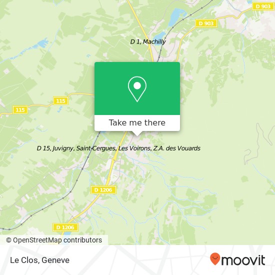 Le Clos map