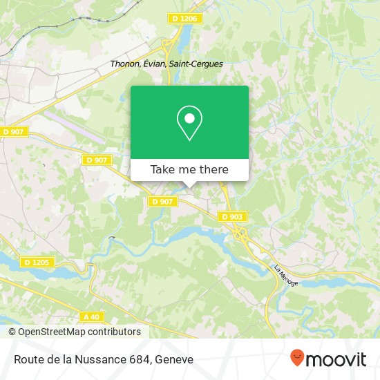 Route de la Nussance 684 map