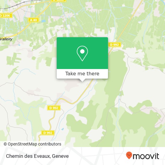 Chemin des Eveaux map