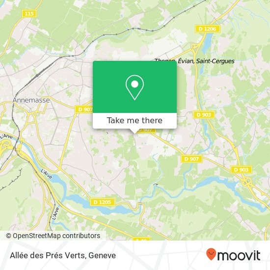 Allée des Prés Verts map