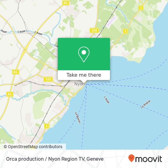 Orca production / Nyon Region TV map