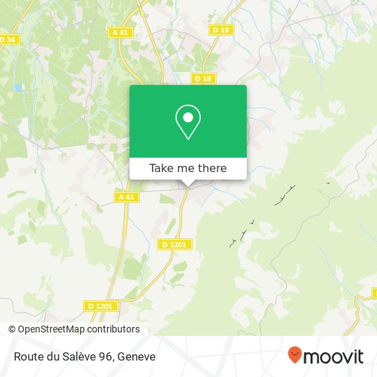 Route du Salève 96 map