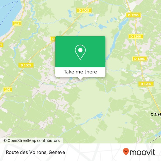 Route des Voirons map