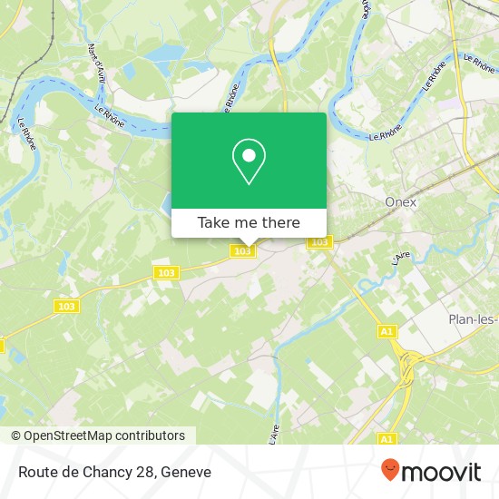 Route de Chancy 28 map