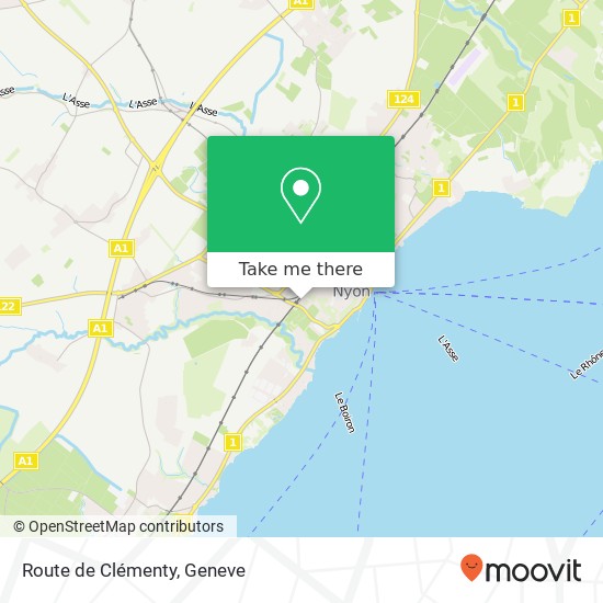 Route de Clémenty map
