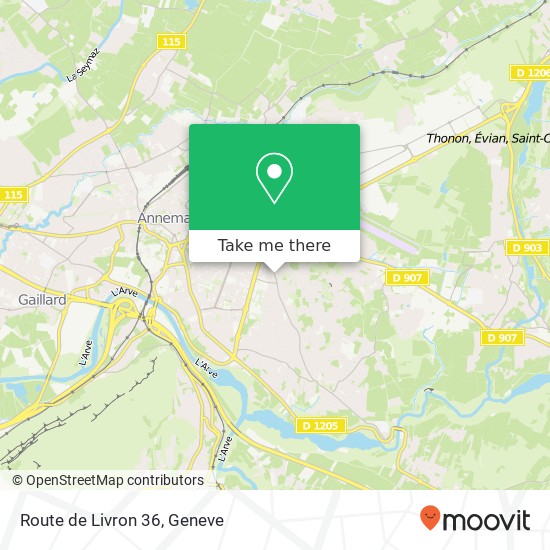 Route de Livron 36 map