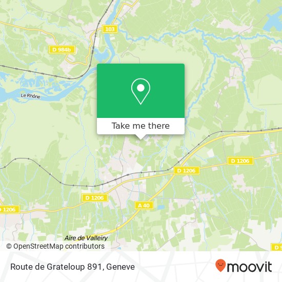 Route de Grateloup 891 Karte