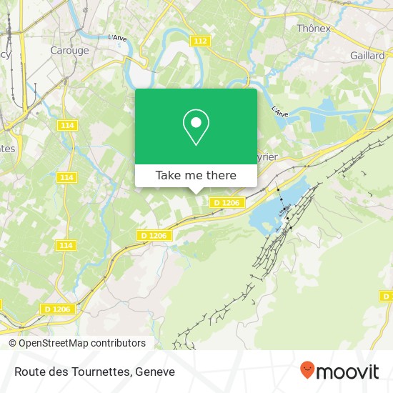 Route des Tournettes map