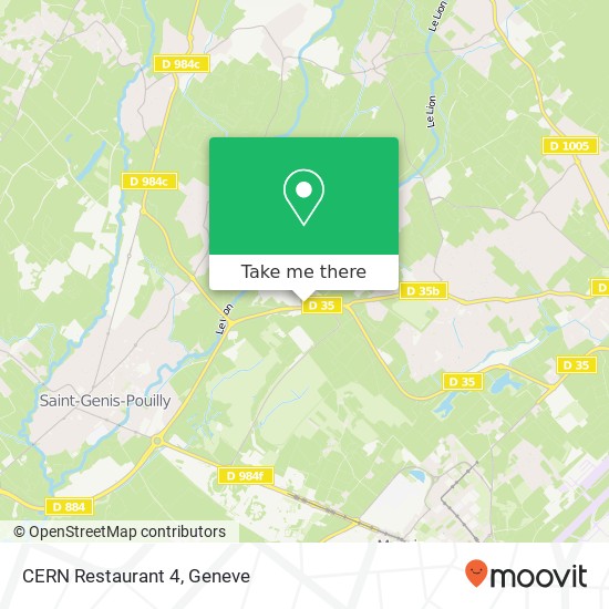 CERN Restaurant 4 Karte