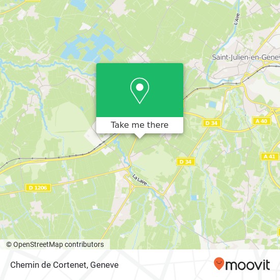 Chemin de Cortenet map
