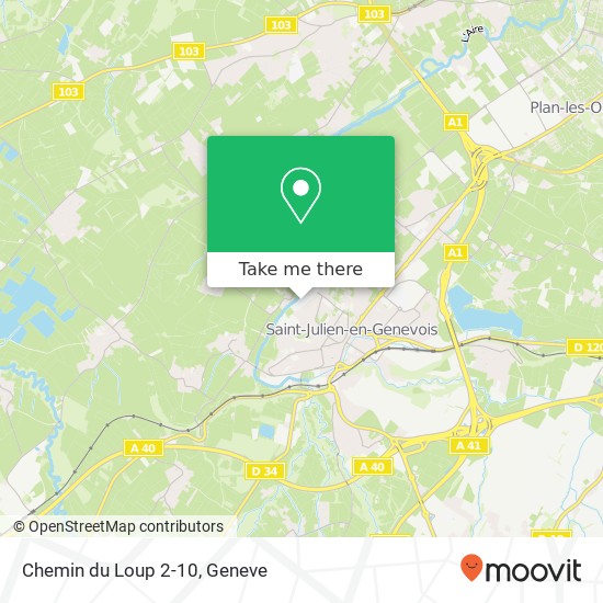 Chemin du Loup 2-10 map