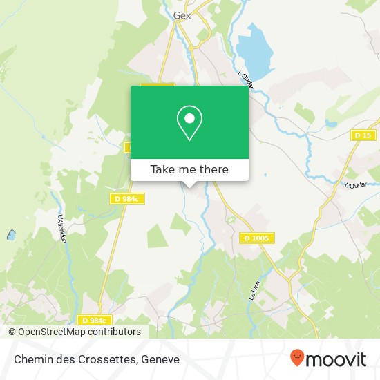 Chemin des Crossettes map