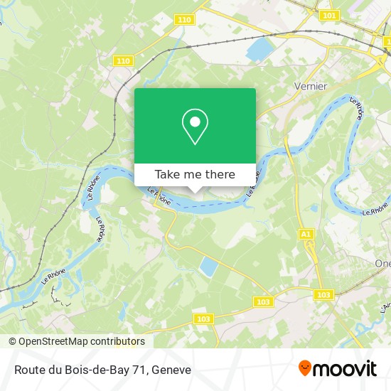 Route du Bois-de-Bay 71 Karte