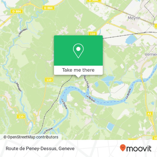Route de Peney-Dessus map