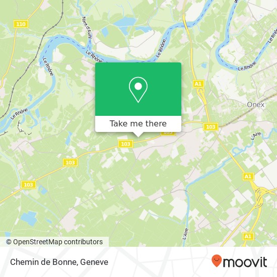 Chemin de Bonne map