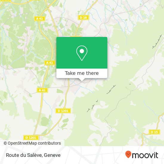 Route du Salève map