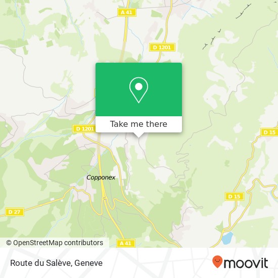 Route du Salève map