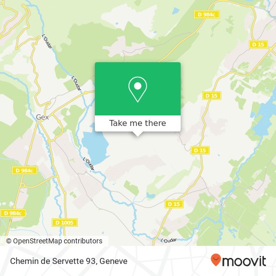 Chemin de Servette 93 map