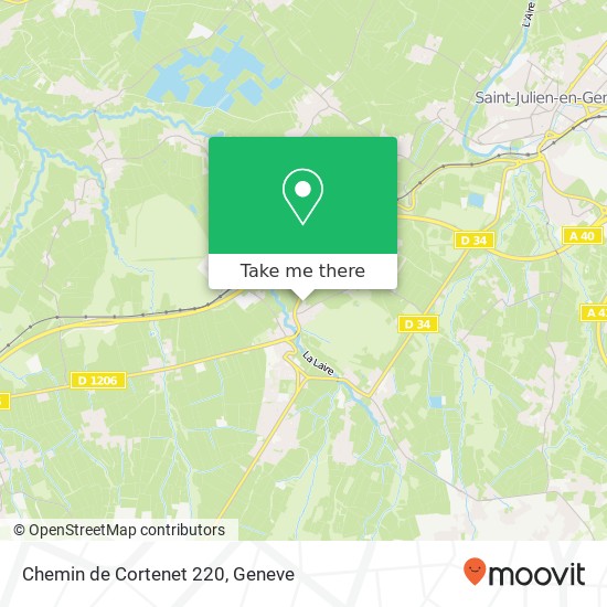 Chemin de Cortenet 220 map