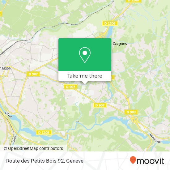 Route des Petits Bois 92 Karte