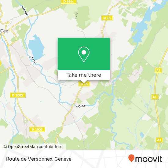 Route de Versonnex map