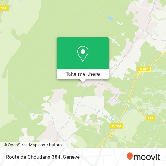 Route de Choudans 384 map