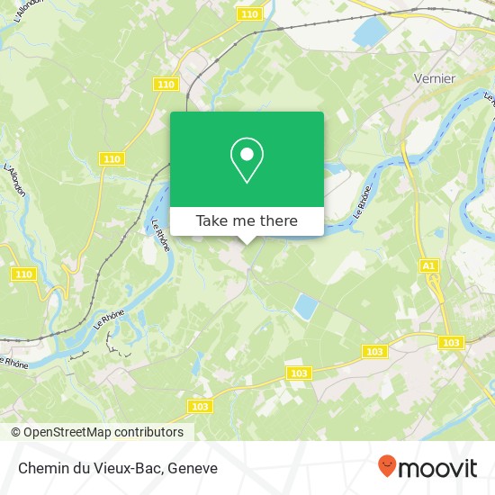 Chemin du Vieux-Bac map