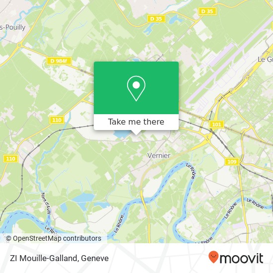 ZI Mouille-Galland Karte