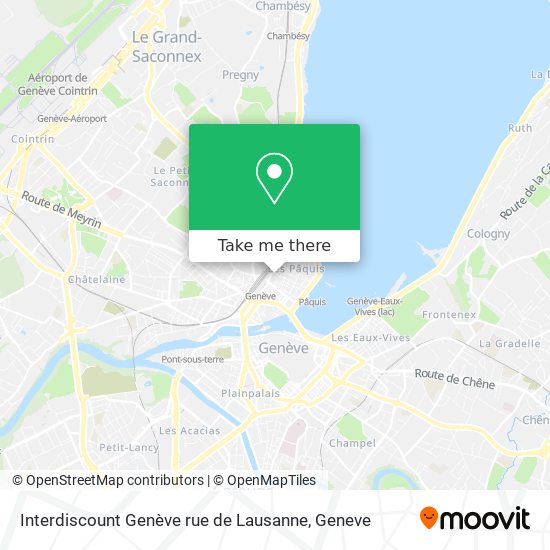 Interdiscount Genève rue de Lausanne map