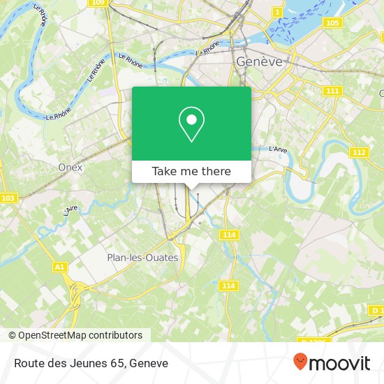Route des Jeunes 65 map