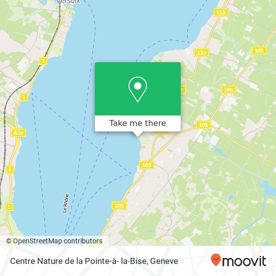 Centre Nature de la Pointe-à- la-Bise Karte