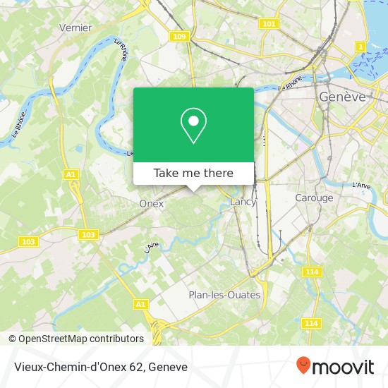 Vieux-Chemin-d'Onex 62 map