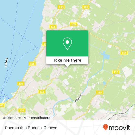 Chemin des Princes map
