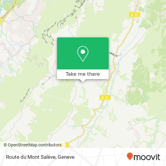 Route du Mont Salève Karte