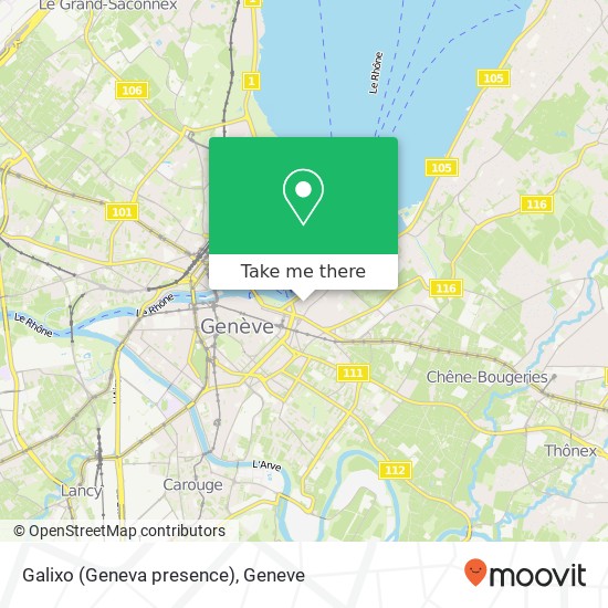 Galixo (Geneva presence) map